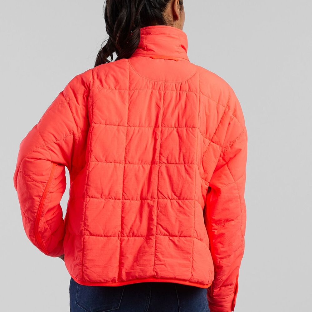 FP Movement Bright Orange Puffer Jacket - Pippa Packable Puffer Jacket - Picture 3 of 12